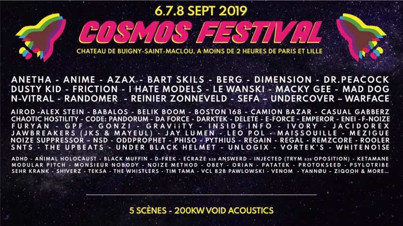 Affiche Cosmos Festival 2019 : 2e édition