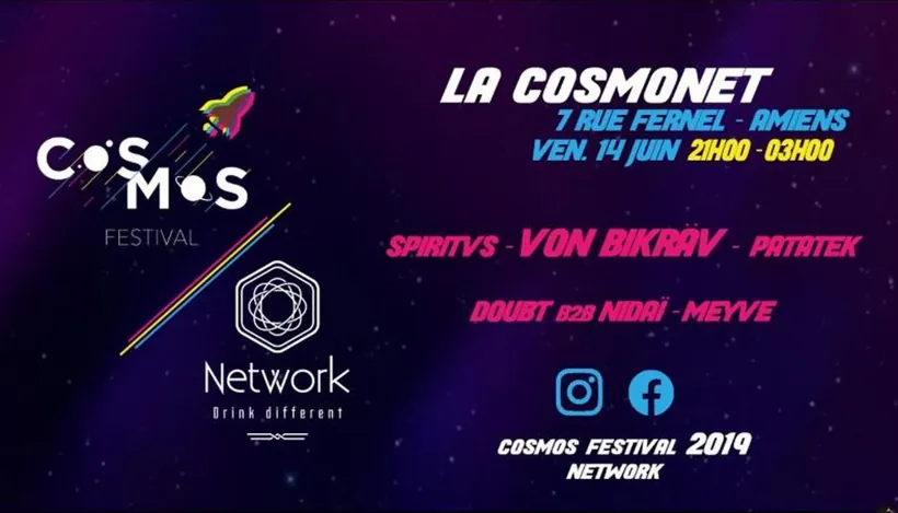 Affiche La CosmoNet : Cosmos Festival x Network