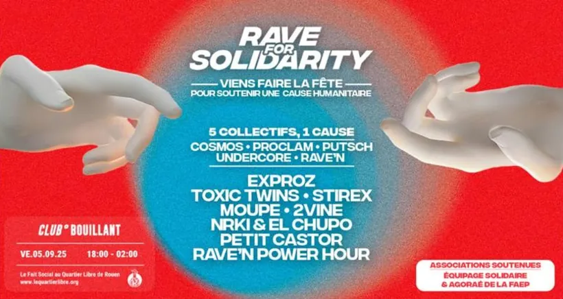 Affiche Rave for Solidarity